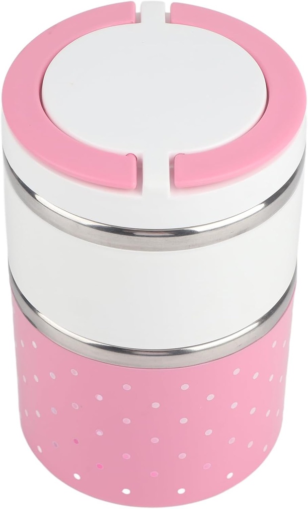 Aramox 2 Layer Stainless Steel Insulation Thermal Lunch Box Food Container Hot Compartment Lunch Box Portable Lunch Boxes Food Storage Container