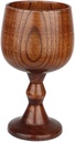 Cabilock Stable Wooden Goblet Stem Wine Glasses Juice Glasses Non-skid Base for Home Office Hotel