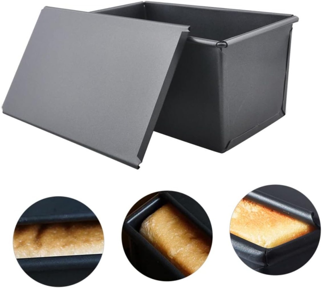 1pc Box Lid Non-stick Bread Mold for Home Baking Capacity Easy to Toast Mold Kitchen Baking Supplies
