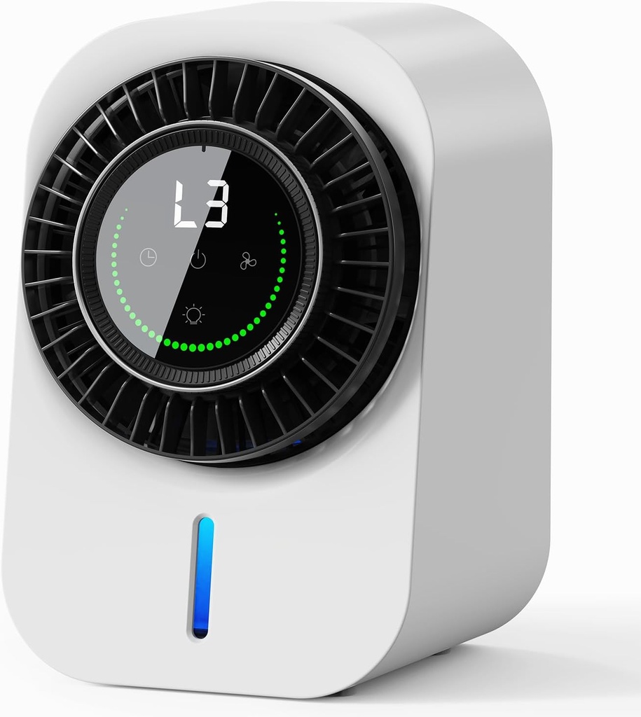 Portable Air Conditioners, Personal Evaporative Air Cooler with 3 Speeds &12H Timer, 600ML Cooling Fan Mini Air Conditioner, Portable AC Unit Fan for Room Bedroom Office Desk Camping