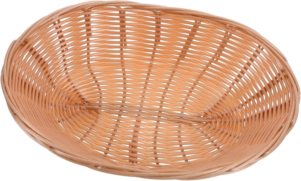 GLEAVI Plastic Woven Fruit Basket Stackable Storage Basket for Kitchen Versatile Serving Tray for Snacks and Vegetables Handcrafted Woven Design for Home and Restaurant Use