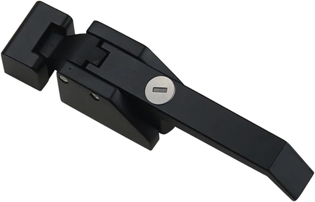 Zinc Alloy Black Heavy Duty Door Lever Handle Lock 1Pcs(with Lock cylinde)