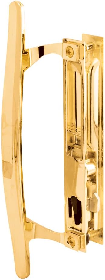 Prime-Line Products C 1159 Sliding Door Handle Set, Brass Plated