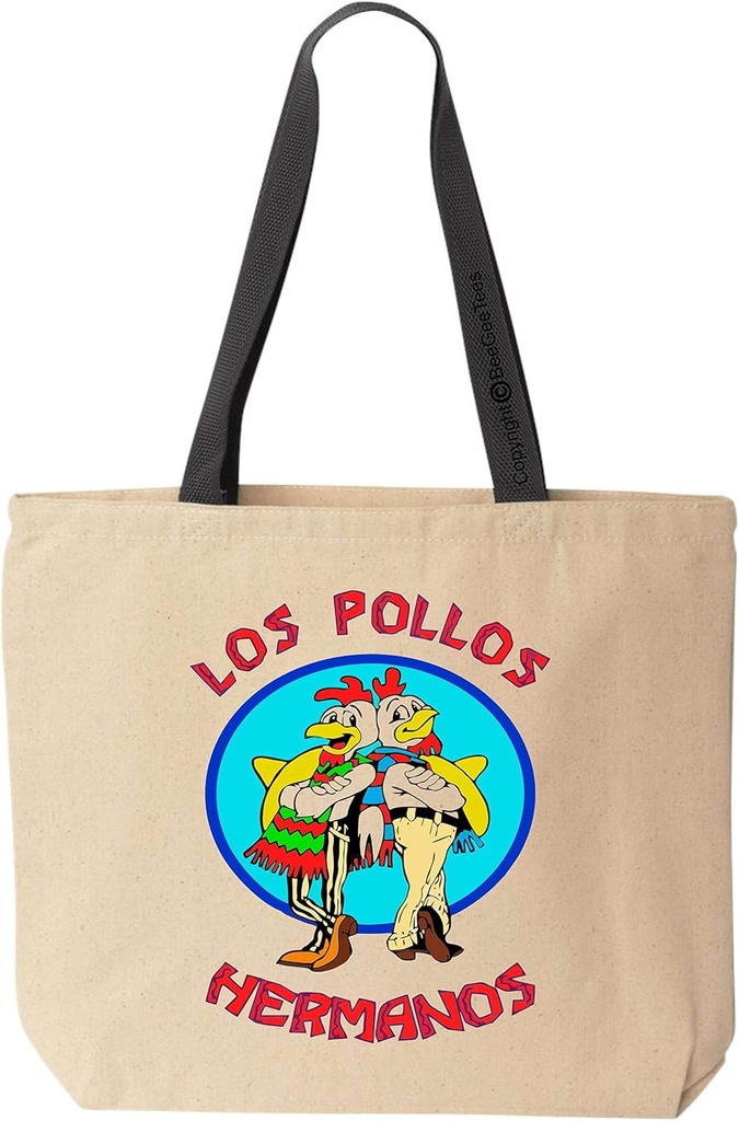 The Chicken Brothers Funny Tote Bag Cotton Call Saul Pollos Canvas Reusable