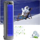 Serum Cooling Ace, Portable Rechargeable Air Conditioner Quiet, 3 Speeds, Room Air Conditioners Portable Windowless USB Charging, 24h Long-Lasting Battery Life -0203,darkgray-25