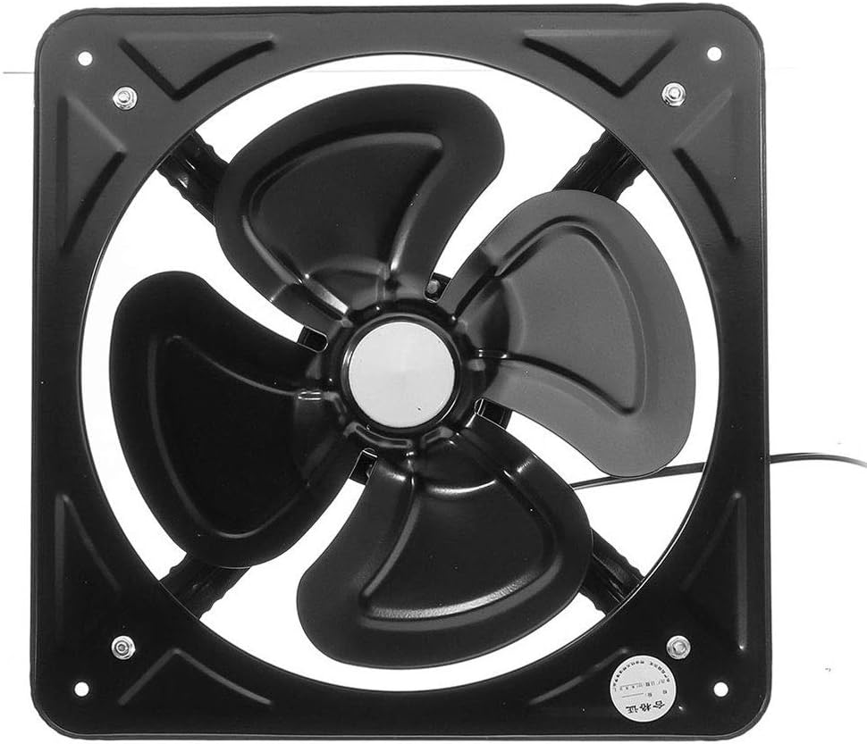 12" Metal 220V Exhaust Fan Air Vent Duct Ventilator Bathroom Extractor For Industrial Kitchen Toilet Ventilation Fan System