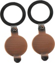 2pcs Copper Peephole Cover Plate Door Viewer Privacy Easy to Use Prevents Scratches Dirt for Apartments Red Antique Finish