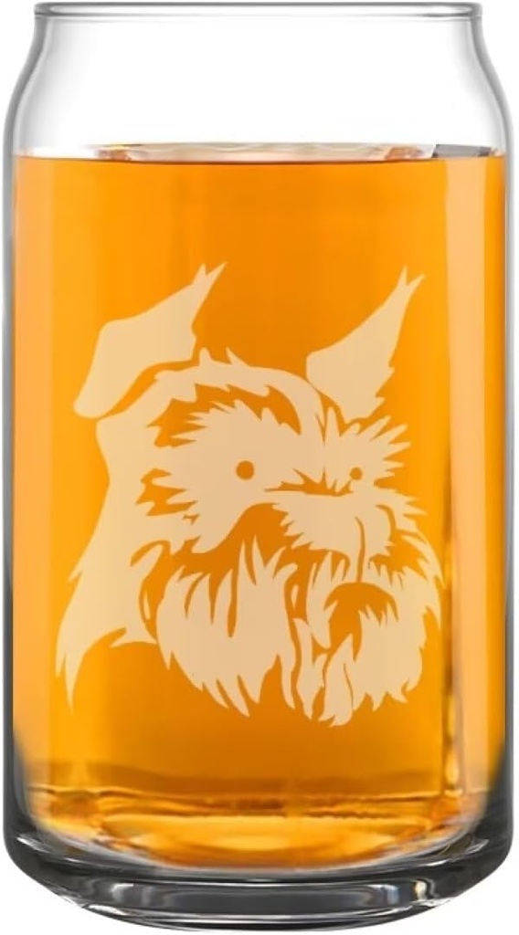 Flashideas Schnauzer Large Beer Glasses Set of 2 Aesthetic Soda Can Cup Tumbler Beer Glasses Iced Tea Coffee Glasses Beer Glasses, Water Glasses, Bar Glass, Wine, Juice, Iced Tea