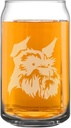 Flashideas Schnauzer Large Beer Glasses Set of 2 Aesthetic Soda Can Cup Tumbler Beer Glasses Iced Tea Coffee Glasses Beer Glasses, Water Glasses, Bar Glass, Wine, Juice, Iced Tea