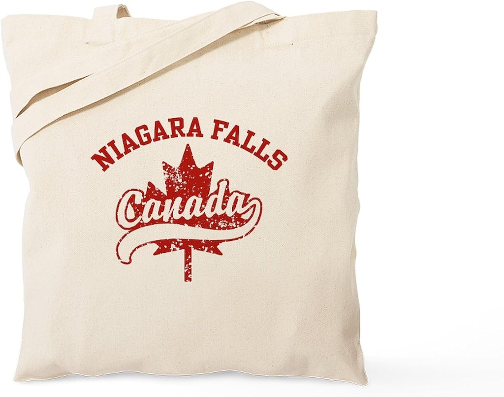 CafePress Niagara Falls Canada Tote Bag Reusable Natural Beige Canvas Shopping Bag