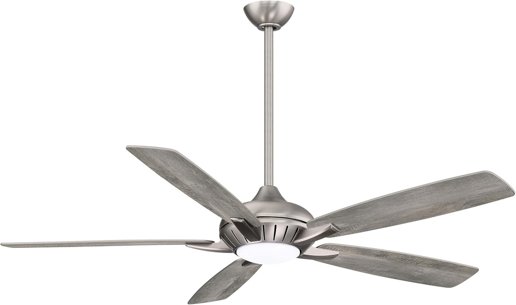 Minka Aire F1001-BNK Dyno XL 60" Ceiling Fan with LED Light & Remote, Burnished Nickel