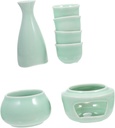 Ciieeo Japanese Sake Cups Set Sake Serving Set Warmer Ceramic Cup Collection Perfect for Home Bar Camping Hotel