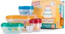 Glad for Kids GladWare Variety Pack - Back-to-School Food Storage Containers with Lids - Mixed Sizes with Rainbow and Cute Patterns - Tight-Sealing Kids Lunch Set - 26 Pieces