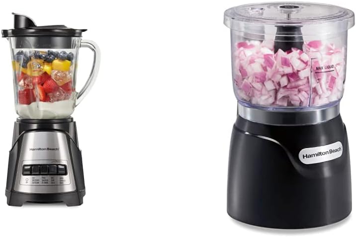 Hamilton Beach Blender and Chopper Bundle for Kitchen