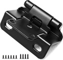 50 Pack (25 Pairs) 1/2" Overlay Semi-Hidden Cabinet Hinges - Matte Black Self-Closing With Silicone Cushion for Kitchen Cabinet Doors