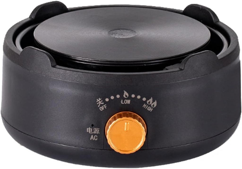 Household Electric Furnace Multi-Functional Electric Heating Water Boiling Tea Stove Mini Small Electric Ceramic Stove,Black-A