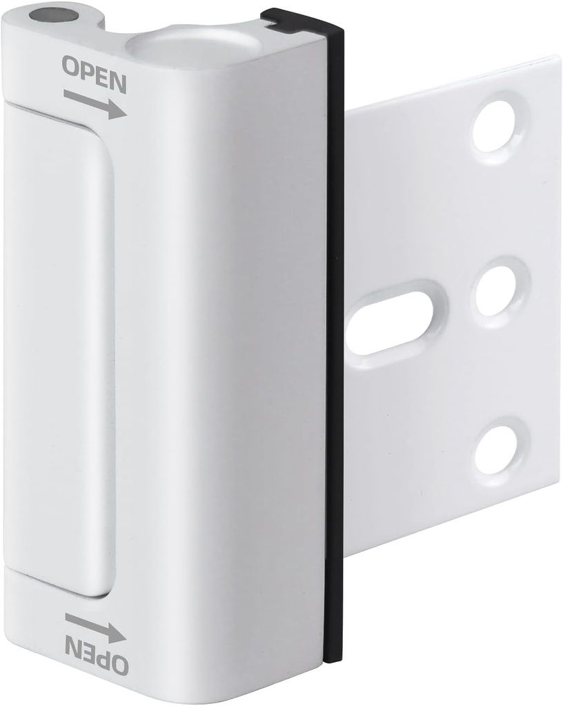 Home Security Door Reinforcement Lock, 1-Pack Upgraded White Front Door Locks for Kids Safety Withstand 800 lbs, Toddler Child Proof Door Lock, Extra Door Lock from Inside Prevent Unauthorized Entry