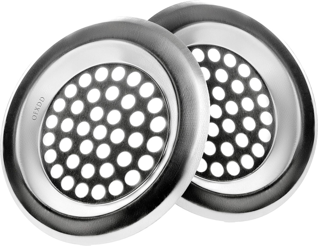 Bath Tub Drain Hair Catcher, Shop Sink Strainer, Drain Protectors, Water Drain Catcher 3", Bathtub Drain Cover (Pack of 2)