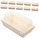 GANAZONO 20pcs Dessert Boxes Cake Carrier Lid Handle Cake Containers Lids Package Box for Cookies