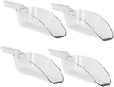 4Pcs Cereal Scoop Multipurpose Shovels for Flour Ice Tea and Pet Food Comfortable Grip Wear Resistant Kitchen Tools