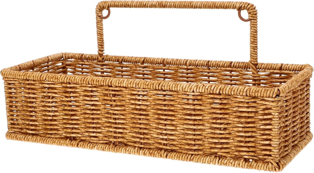 Luxshiny Woven Wall Organizer Hanging Basket for Storage Wall Hanging Basket Kitchen Sundries Storage
