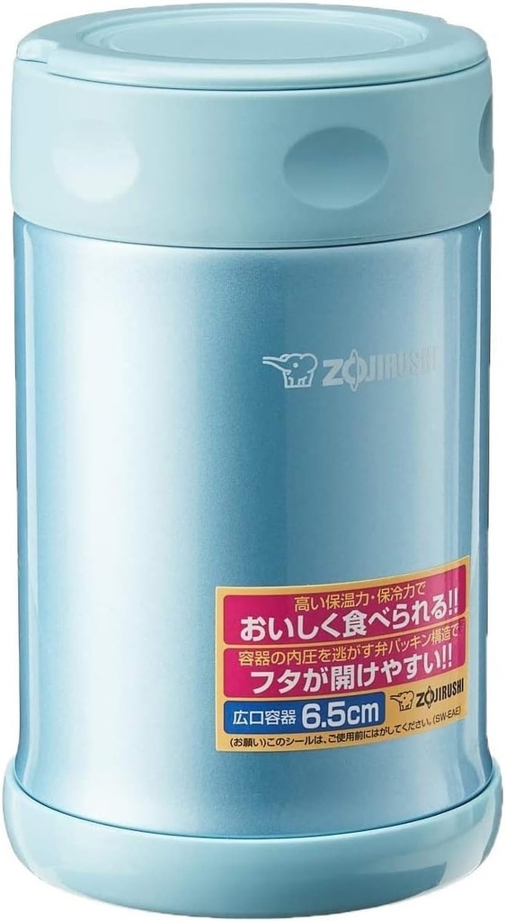 Zojirushi Stainless Steel Food Jar, Medium, Aqua Blue