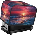 Ocean Tide At Warm Twilight 2 Slice Toaster Covers Dustproof Splash-Proof Bread Machine Cover Fingerprint Protectors Small Washable Kitchen Appliance Cover Universal Size