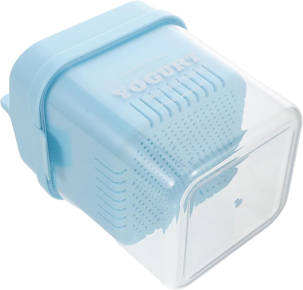 Luxshiny Yogurt Strainer with Fine Mesh Bag and Lid for Effortless Filtration of Yogurt and Juice Reusable Kitchen Tool for Smooth and Creamy Results