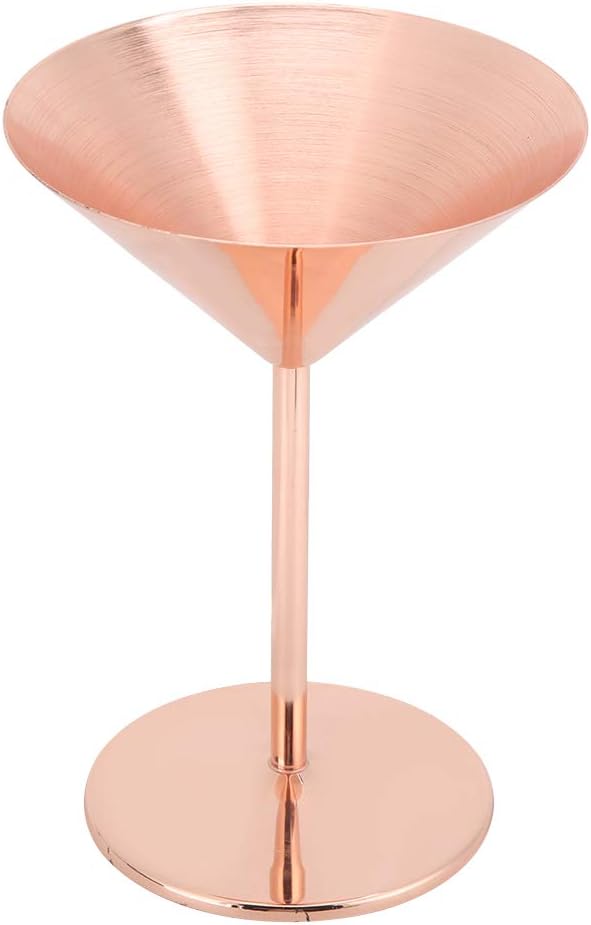 200ml Rose Gold Champagne and Red Wine Goblet, spotless Steel Cocktail Glass for Home and Party Setup