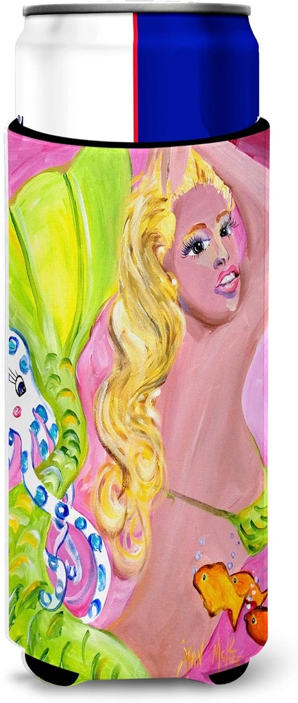 Pink Mermaid Ultra Beverage Insulators for slim cans