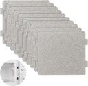 10Pcs Microwave Waveguide Cover Replacement Mica Sheets for Microwaves, Microwave Oven Repairing Part for Kitchen Home Office Restaurant 4.7x3.9inch