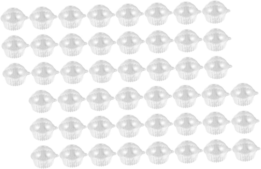 50pcs Disposable Transparent Cupcake Boxes for Baking Take Out Container for Cakes and Muffins Lightweight and Portable for Sharing Desserts