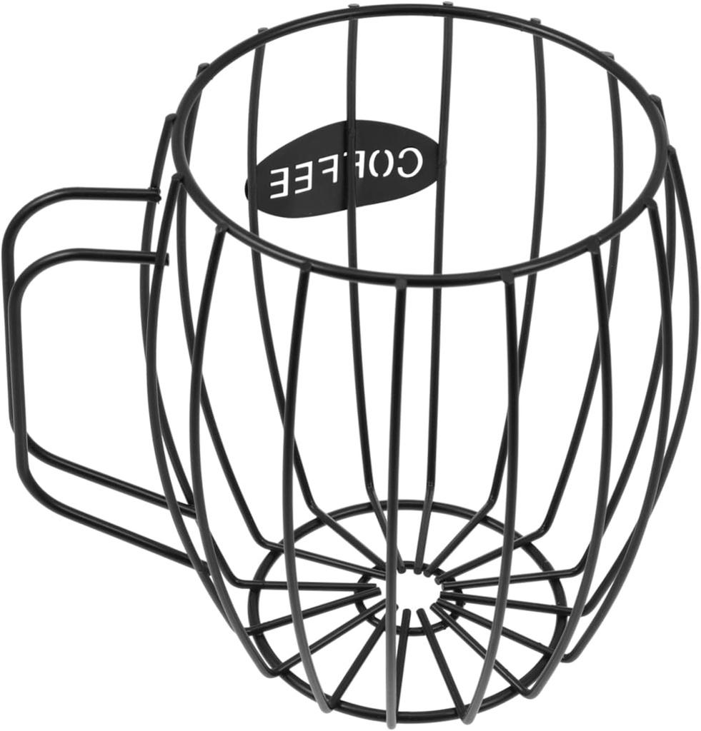 1pc Coffee Holder for Storage Organizer Airtight Coffee Container Functional Iron Cup Home Decorative Storage