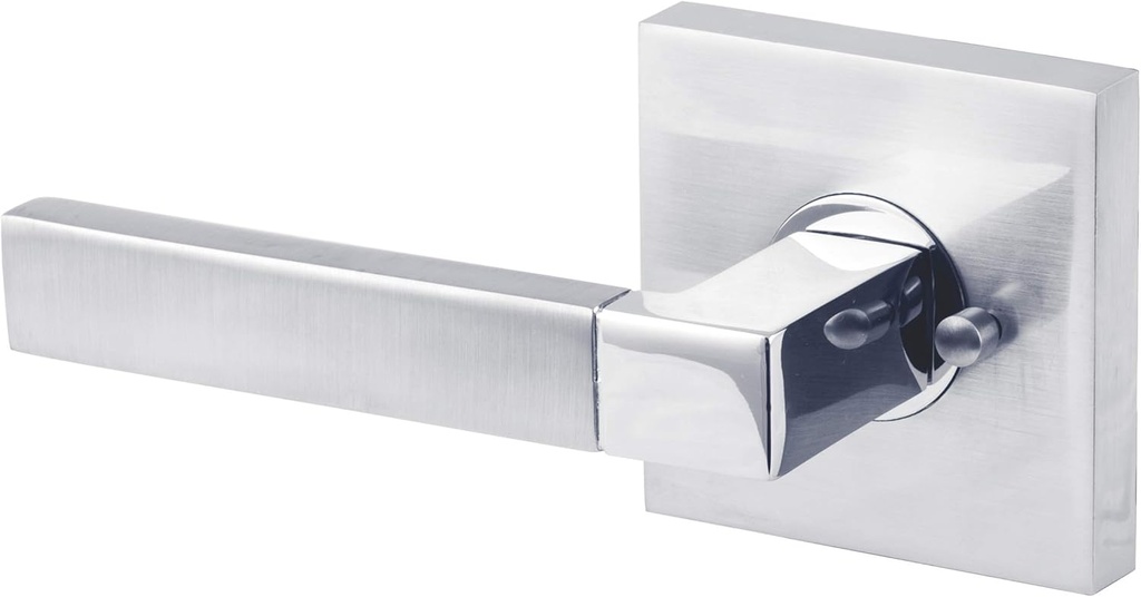 BAI 3070 Modern Passage Door Handle Lever Set with Privacy Pin Function