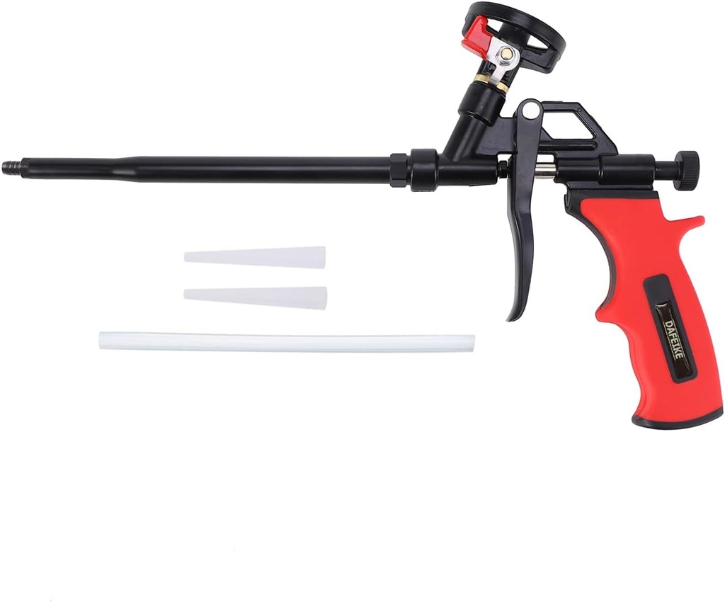 Spray Foam Gun Expanding Foam Gun Less Cleaner, Updated Teflon Pro Foam Dispensing Gun, Insulating Foam Sealant Sprayer, Pu Foaming Applicator for Caulking and Insulation