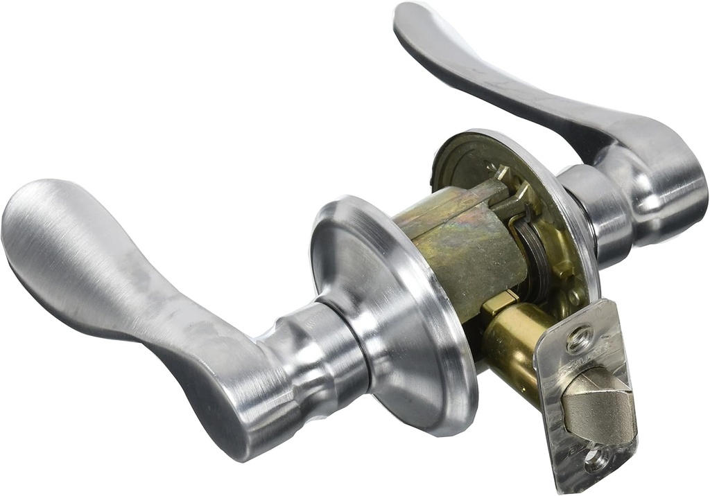 Schlage F10 CHP 626 16-080 10-027 Champagne Hall and Closet Lever, Satin Chrome