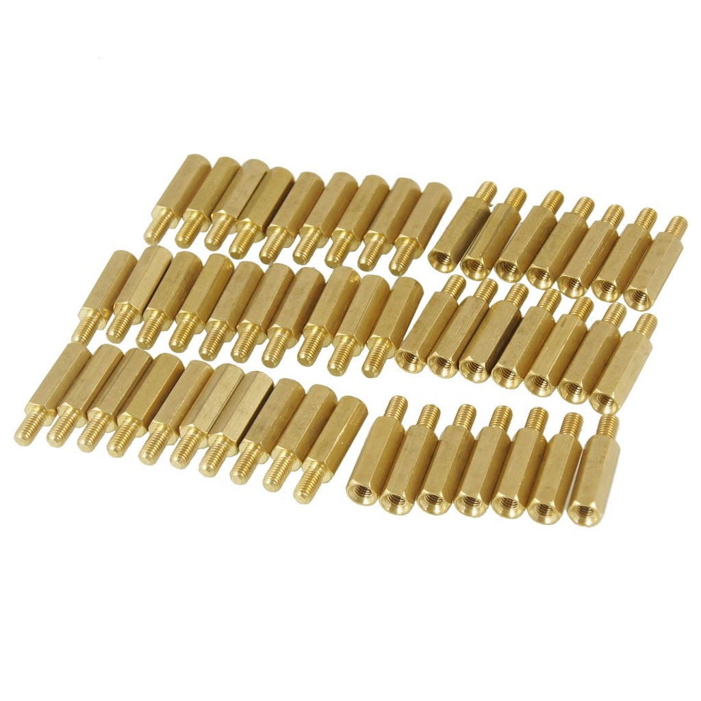 uxcell 25mm Body 20 Pcs Screw PCB Stand-Off Spacer Hex M3 Male x M3 Female