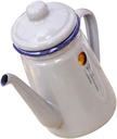 GLEAVI 1100ml Enamel Coffee Pot Fine Spout Heavy-Duty Camping Kettle Pour-Over Coffee Maker Suitable for Outdoor Use for Enthusiasts