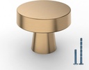 10 Pack Kitchen Cabinet Knob Champagne Bronze Round Dresser Knobs Gold Drawer Knobs Kitchen Cabinet Hardware Knobs for Dresser Drawers