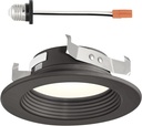 DESIGNERS FOUNTAIN LED Recessed Ceiling Light, 4 Inch 5CCT Downlight Metal Lighting Fixture, Dimmable, 1000 Lumens, 2700K/3000K/3500K/4000K/5000K, Bronze Baffle Retrofit Trim, EVL40893T50BZ