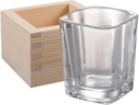 Alipis 1set Japanese Sake Cups Shot Glasses Mermaid Wine Glass Rice Wine Cup Glass Wooden Box Dishwasher Safe