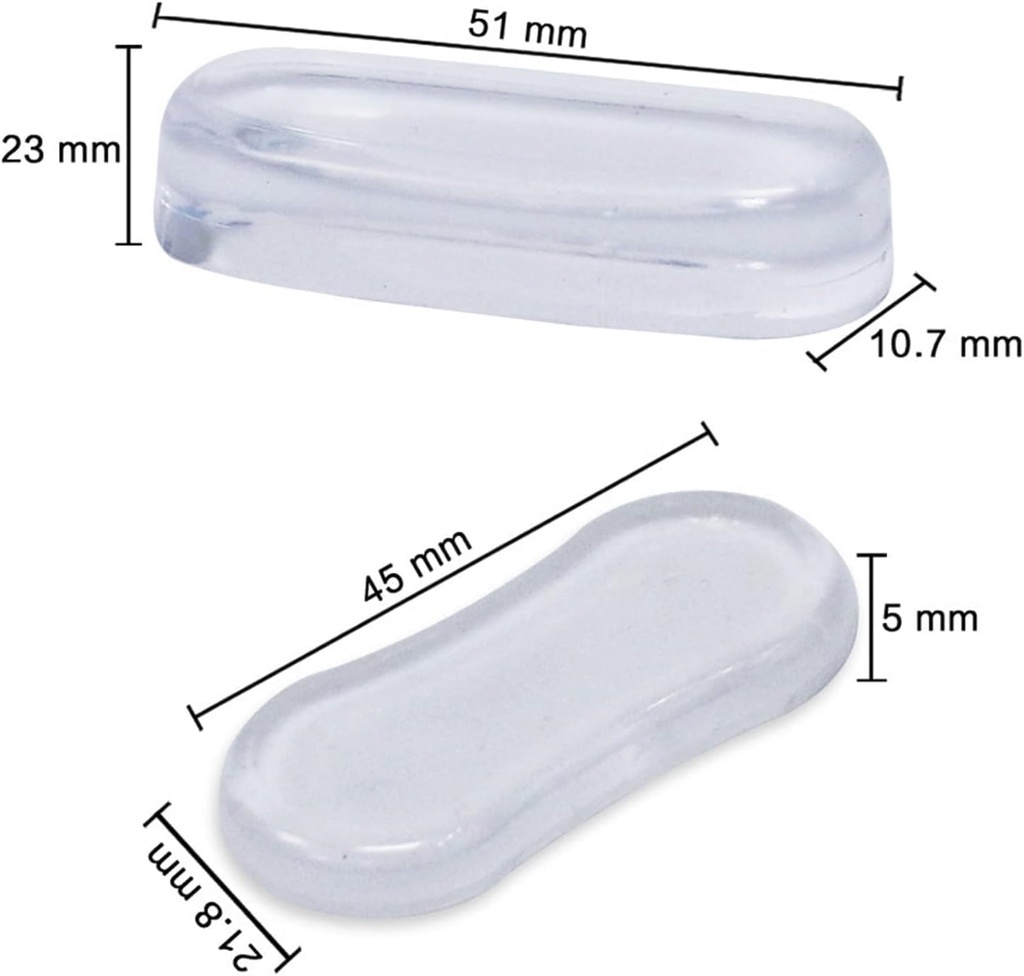 5Pcs Transparent Silicone Toilet Seat Bumper Set, Strong Adhesive Toilet Seats Lid Bumpers, Toilet Seat Buffers, Toilet Lid Rubber Pads for, Home Hotel and Hospital and Toilet Parts Bathroom Fixtures