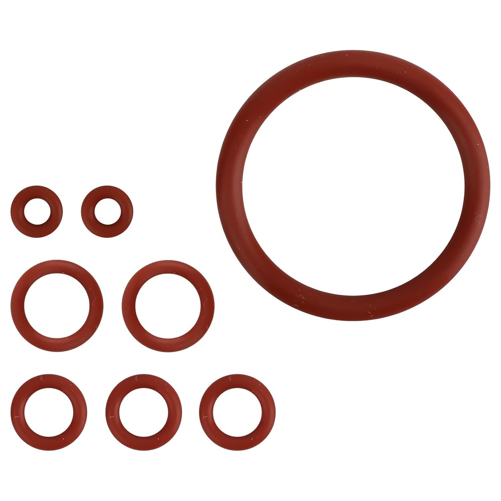 8pcs Silicone O Ring Seals Maintenance Kit, Seal O Ring Gasket Replacement Parts Compatible with Saeco Gaggia & More Fully Automatic Espresso Coffee Machines