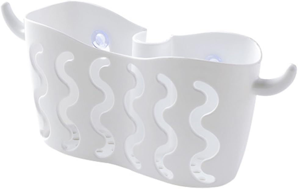 Hanging Storage Basket for Kitchen 4pcs Suction Cup Produce Basket Sponge Drain Rack Sink Organizer Stainless Steel