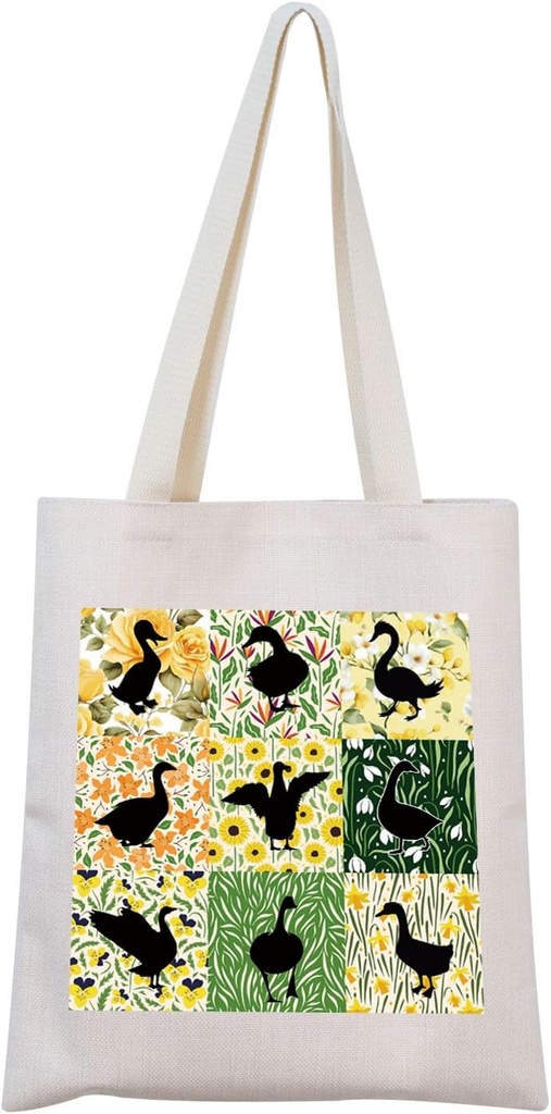 Retro Boho Goose Gift Goose Farm Tote Bag Goose Lover Gift Goose Mom Gift Farm Animal Gift For Farmer