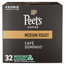 Peet's Coffee, Medium Roast Single Serve Coffee Pods - Café Domingo 32 Count (1 Box of 32 Pods)
