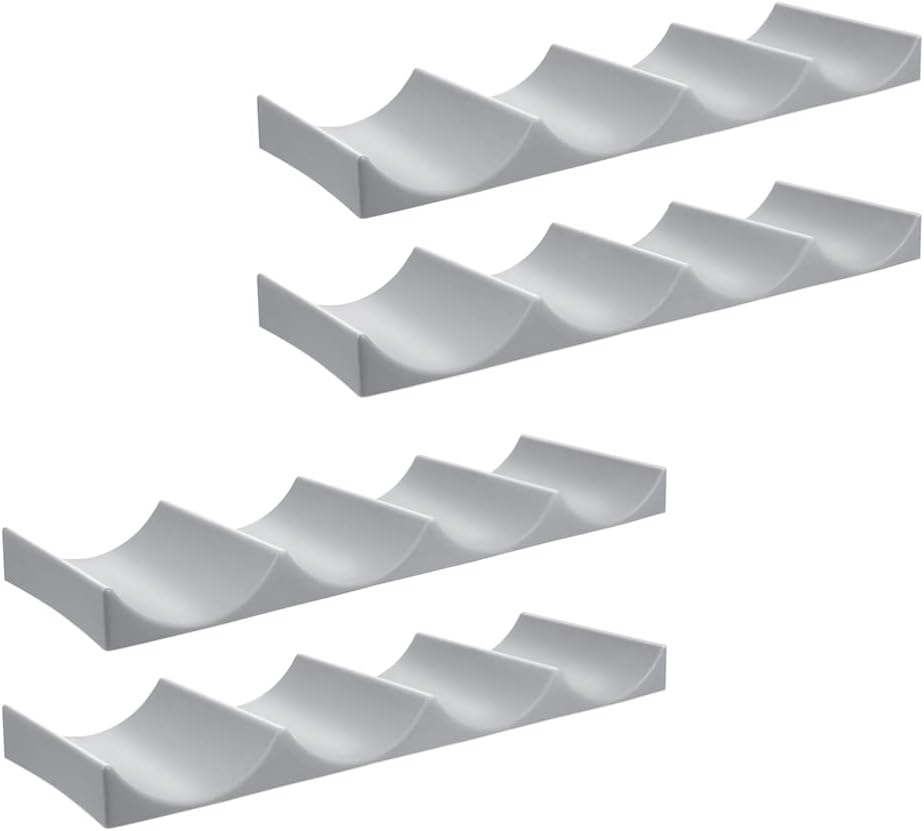 Kitchen Beverages Rack 4pcs Stackable Can Rack Organizer Can Storage Dispenser Soda Beverage Canned Food Container Bin for Fridge Pantry Kitchen Countertops Cabinets Water Bottle Holder