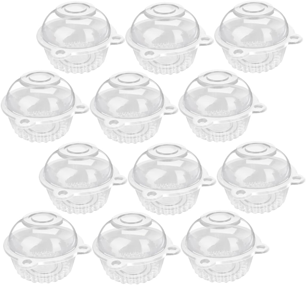 PRETYZOOM 100pcs Individual Cupcake Boxes Lids Dessert Cups Cake Storage Container Cupcake Container Lid for Mousse Boxes Cover