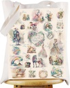WZMPA Fairy Tales Tote Bag Cartoon Movie Gift Castle Lover Reusable Grocery Bags Princess Merchandise