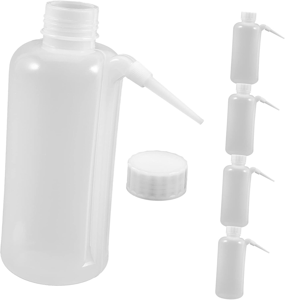 5Pcs Plastic Sauce Squeeze Bottles with Lids Leak Salad Dressing Containers Condiment Dispensers for Bbq Party Camping Kitchen Use